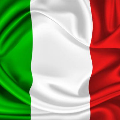 Realistic silk mexican or italian flag. Waving mexico italy state symbol. National country 3d drape flowing textured background. Vector illustration for banner poster design.